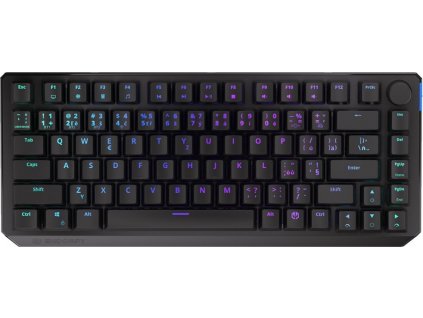 Endorfy herní klávesnice Thock 75% W. Black / bezdrátová / black switch / mechanická / CZ layout / černá RGB