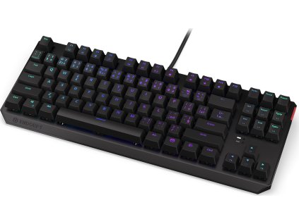 Endorfy herní klávesnice Thock TKL Red / drátová / USB / red switch / mechanická / CZ layout / černá RGB