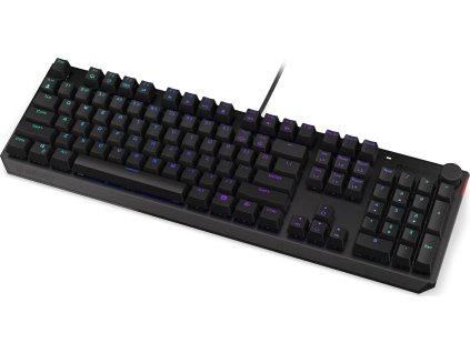 Endorfy herní klávesnice Thock Red / USB / red sw. / drátová / mech. / US / / PBT double-shot keycaps / černá RGB