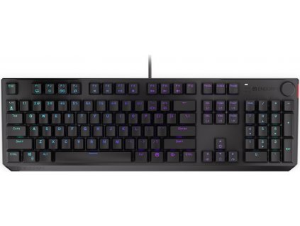 Endorfy herní klávesnice Thock Red / USB / red sw. / drátová / mech. / US / / PBT double-shot keycaps / černá RGB