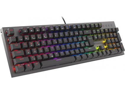 Genesis herní mechanická klávesnice THOR 303/RGB/Outemu Red/Drátová USB/CZ-SK layout/Černá