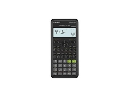 CASIO kalkulačka FX 82ES PLUS 2E, černá, školní, desetimístná