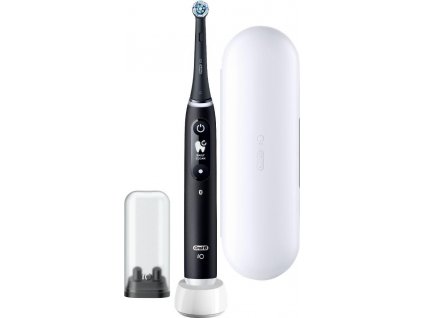 Oral-B iO6 elektrický zubní kartáček, magnetický, 5 režimů, displej, umělá inteligence, časovač, černý