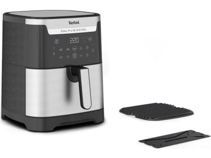 Tefal Easy Fry & Gril XXL EY801D15 horkovzdušná fritéza a gril 2 v 1, 1830 W, 6,5 l, technologie Extra Crisp, černá