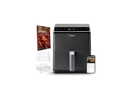 Cosori Dual Blaze 6.4L SMART horkovzdušná  fritéza + 5x špíz a gril. rošt, black