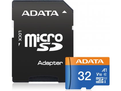 ADATA MicroSDHC karta 32GB UHS-I Class 10, A1 + SD adaptér, Premier