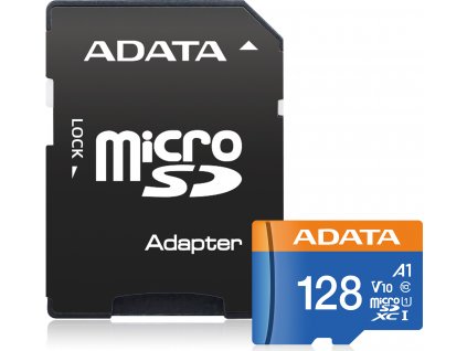 ADATA MicroSDXC karta 128GB Premier UHS-I Class 10 + adaptér