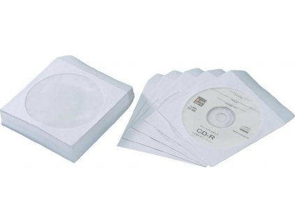 Papírová obálka pro CD nebo DVD s okénkem 100 ks