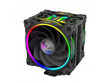 AKASA Chladič CPU SOHO H4 Plus Reverse Kit, CPU Chladič + 120mm Fan, LGA1700, ARGB