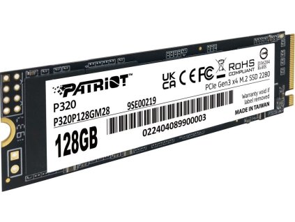 PATRIOT P320 128GB SSD / Interní / M.2 PCIe Gen3 x4 NVMe 1.3 / 2280