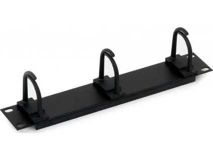 TRITON 10" vyvazovací panel 1U 3x plastová úchytka, černý