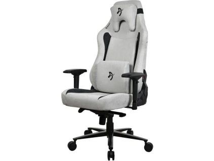 AROZZI herní židle VERNAZZA Supersoft Fabric Light Grey/ světle šedá