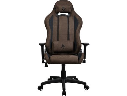 AROZZI herní židle TORRETTA SuperSoft/ látkový povrch/ hnědá