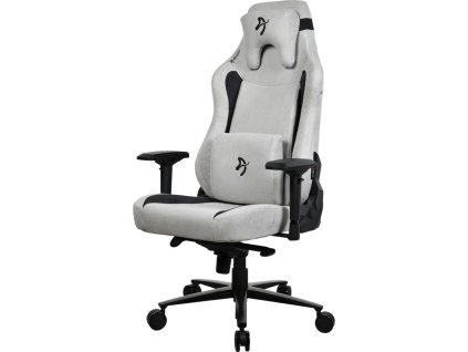 AROZZI herní židle VERNAZZA XL Supersoft Light Grey/ látkový povrch/ světle šedá
