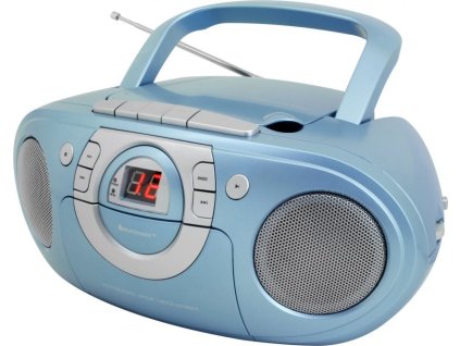 Soundmaster SCD5100BL/ CD přehrávač/ Přehrávač Kazet/ FM rádio/ Modrý