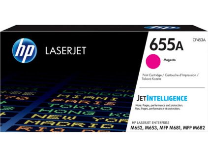 HP 655A Magenta Original LaserJet Toner Cartridge (CF453A) (10,500 pages)