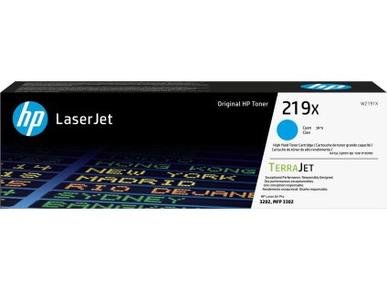 HP 219X High Yield Cyan Original LaserJet Toner Cartridge (2,500 pages)