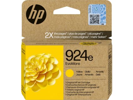HP 924e EvoMore Yellow Original Ink Cartridge (800 pages)