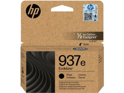 HP 937e EvoMore Black Original Ink Cartridge (2,500 pages)