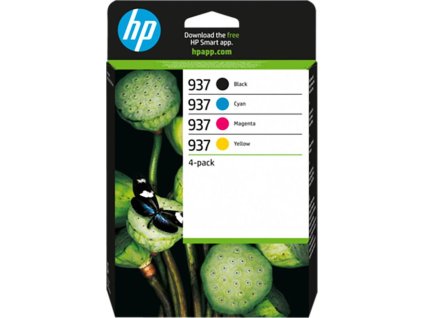 HP 937 CMYK Original Ink Cartridge 4-Pack (1,450 / 800 / 800 / 800 pages)