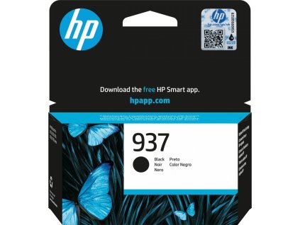 HP 937 Black Original Ink Cartridge (1,250 pages)