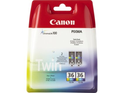 Canon CARTRIDGE CLI-36 barevná TWIN-PACK pro PIXMA iP100, iP110, mini260, mini320 (249 str.)
