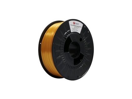 C-TECH filament PREMIUM LINE, Silk PLA, dopravní žlutá, RAL1023, 1,75mm, 1kg
