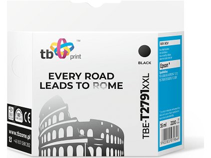 Ink. kazeta TB kompatibilní s Epson WF-3620 T2791 XXLL, nová, Black