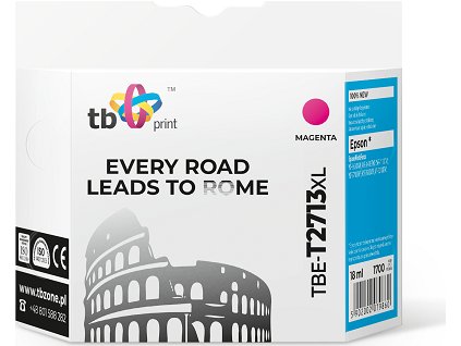 Ink. kazeta TB kompatibilní s Epson WF-3620 T2713 XL, nová, Magenta
