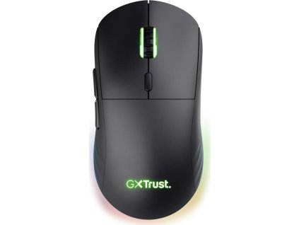 TRUST myš GXT927 Redex+ Gaming Mouse, Bezdrátová, optická, RGB, černá
