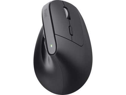 TRUST myš Bayo+ Ergonomická vertikální myš, Bezdrátová, černá