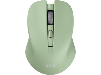 TRUST myš Mydo tichá bezdrátová myš, optická, USB, zelená