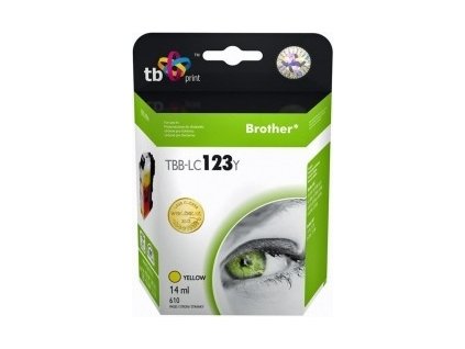 Ink.kazeta kompatibilni s Brother LC123Y 100% new