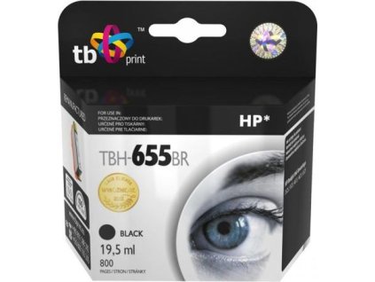 Ink. kazeta TB kompatibilní s HP 655, Black, ref.