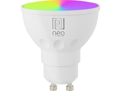 IMMAX NEO SMART LED žárovka GU10 4,8W RGB+CCT barevná a bílá, stmívatelná, Zigbee, TUYA