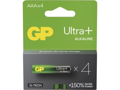 GP Alkalická baterie ULTRA PLUS AAA (LR03)- 4ks