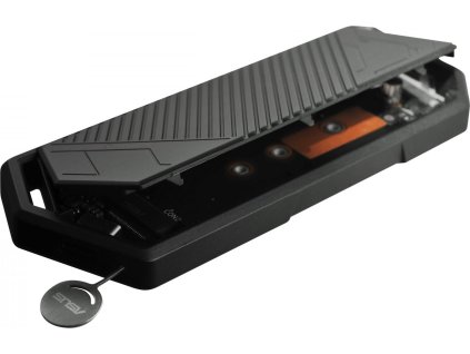 ASUS ROG STRIX ARION SSD NVME AURA case, USB-C 3.2, M.2 NVMe SSD kovový box, délka 30-80 mm, AURA RGB