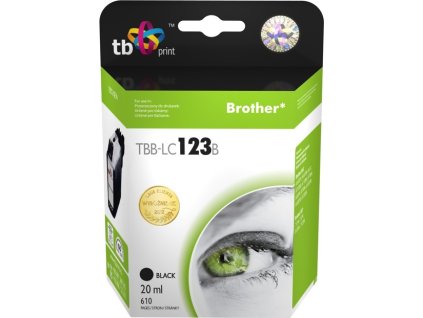 Ink.kazeta kompatibilni s Brother LC123BK 100% new