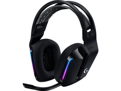 Logitech G733, LIGHTSPEED Wireless RGB Gaming Headset, EMEA, black