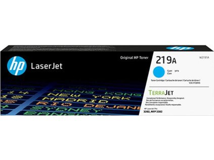 HP 219A Cyan Original LaserJet Toner Cartridge (1,200 pages)