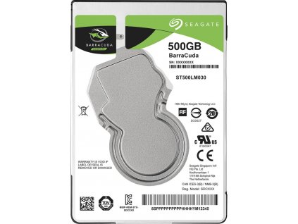 SEAGATE HDD BARRACUDA 2.5" 500GB, SATAIII/600 5400RPM, 128MB cache, 7mm