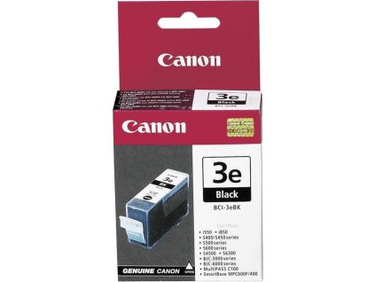 Canon CARTRIDGE BCI-3e BK černý pro BJC-6200, i550, i560, i6500, i850, i865, MP-700, MP-730, MP-750, MP-760 (500 str.)