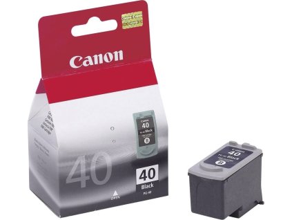 Canon CARTRIDGE PG-40 černá pro MP-150, MP-170, MP-450, PIXMA IP1x00, IP2x00, MP1x0, MP-210 (490 str.)