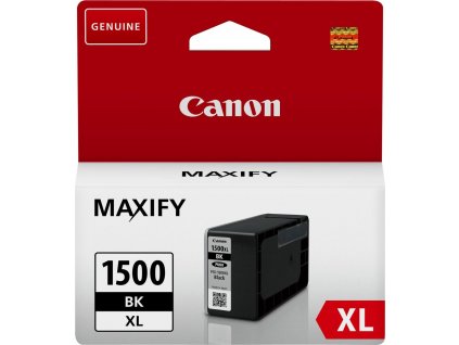 Canon CARTRIDGE PGI-1500XL BK černá pro Maxify MB2050, MB2150, MB2350, MB2750 a MB2755 (1200 str.)