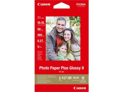 Canon fotopapír lesklý PP-201 10x15cm, 50ks, 275g/m