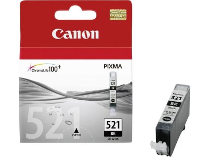 Canon CARTRIDGE CLI-521BK černá pro IP 3600,4600,4700, MP550,MP6x0, MP9x0, PIXMA 550,640, MX870