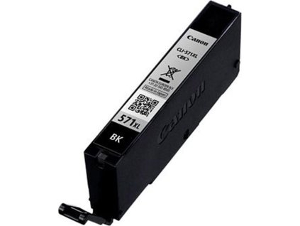 CANON CARTRIDGE CLI-571BK XL černá pro PIXMA MG575x, MG685x, MG775x, TS505x, TS605x, TS805x, TS905x (5565 str.)