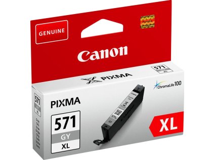 CANON CARTRIDGE CLI-571GY XL šedá pro PIXMA MG575x, MG685x, MG775x, TS505x, TS605x, TS805x, TS905x (3350 str.)