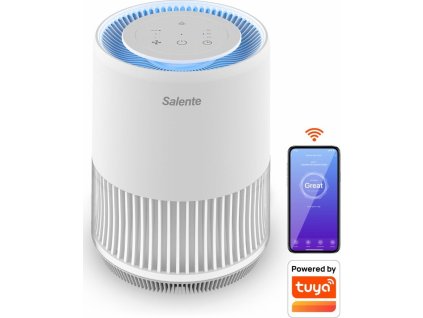 Salente MaxClean, chytrá čistička vzduchu, WiFi Tuya SmartLife, bílá