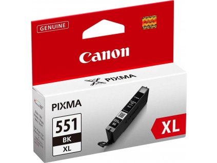 Canon CARTRIDGE CLI-551BK XL černá pro Pixma iP, Pixma iX, Pixma MG a Pixma MX 6850, 725x, 925, 8750 (1130 str.)